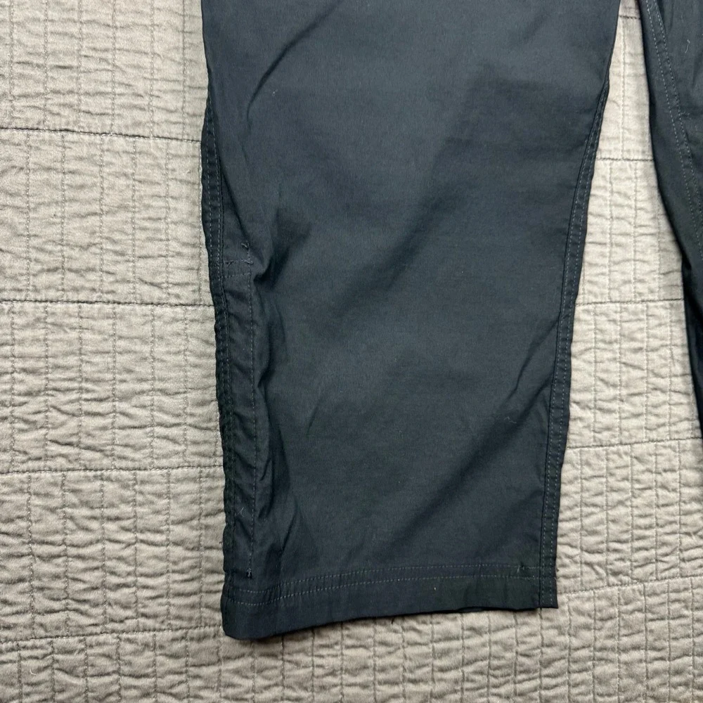 Eddie Bauer Tech Capri Pants Womens 16 Black Hiking Outdoor Camping Granola